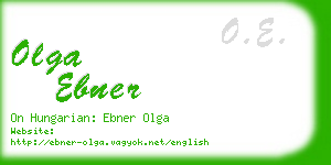 olga ebner business card